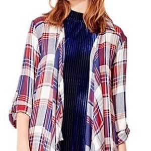 California Moonrise - Plaid Long Cardigan